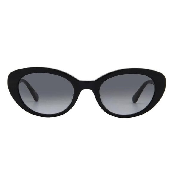 New Authentic Kate Spade Grey Oval Sunglasses CRYSTAL/S...